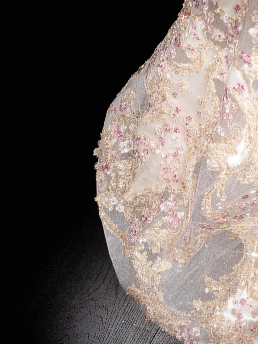 Classy Tulle Appliques Sequins Mermaid Prom Dress,Slit Formal Evening Dress Y8661