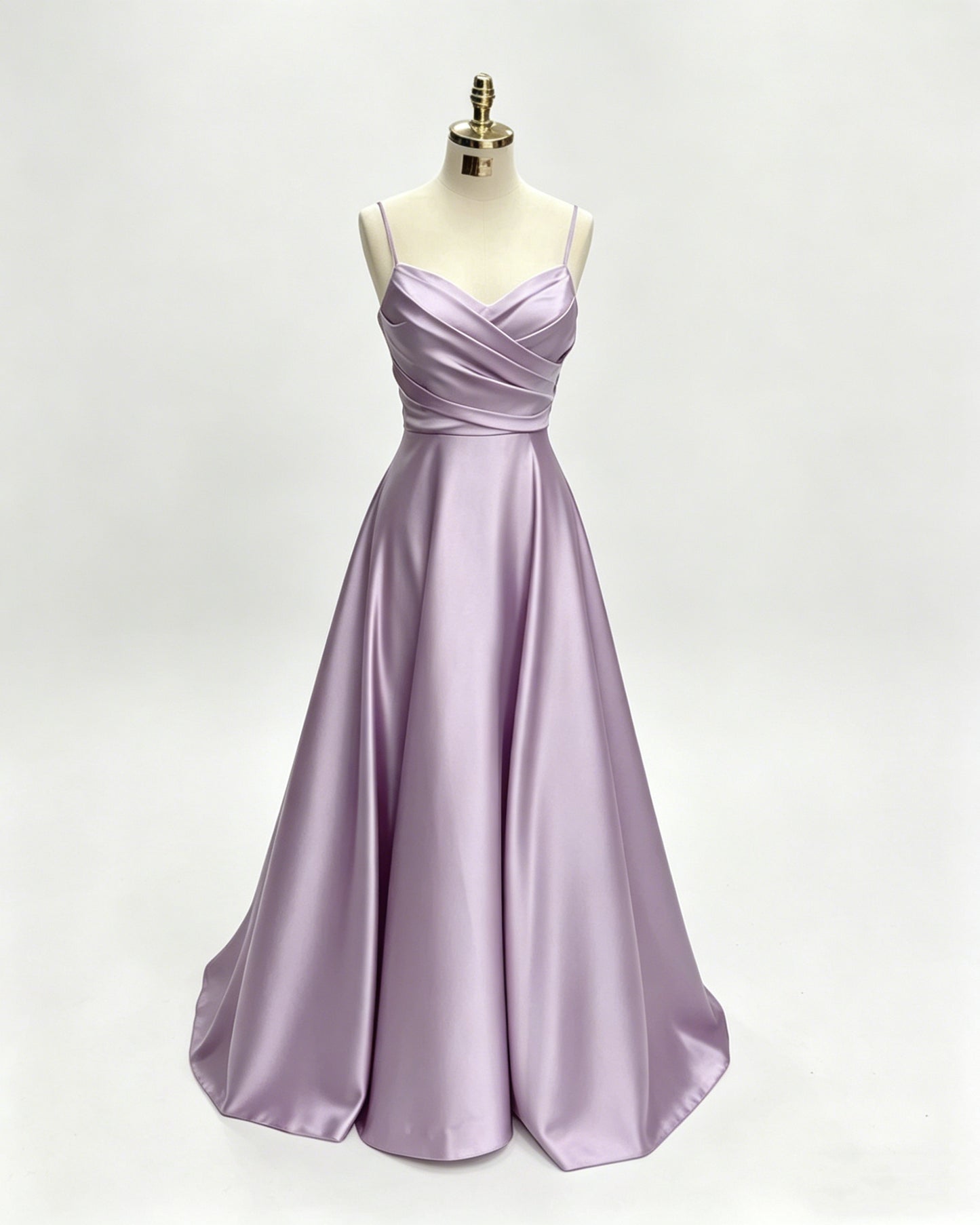 Green Women Satin Cheap Prom Dresses A Line Spaghetti Straps Long Girls Formal Evening Party Gowns Christmas Wears Y4578