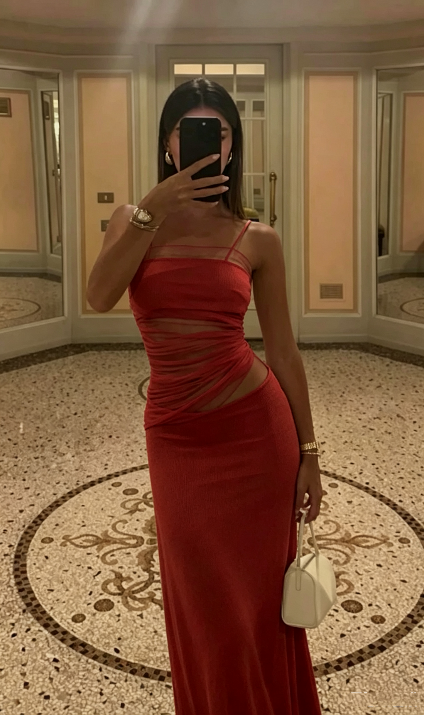 Sexy White Tight Evening Dress, Aesthetic Outfit Dress Y4664