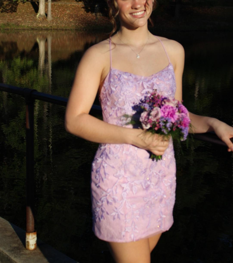 Pretty Halter Lilac Appliques Sheath Short 21st Birthday Outfits Formal Homecoming Dress Y9968