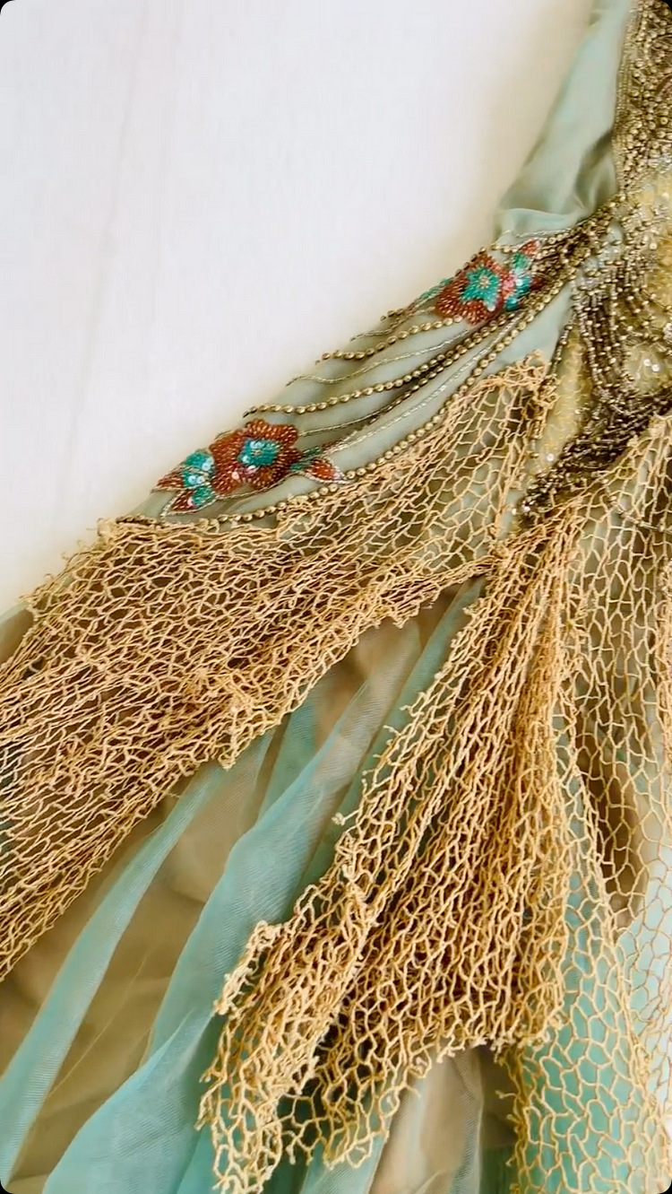 Unique Off The Shoulder Chiffon Tulle Prom Dress Long Mermaid Evening Dress Y8301