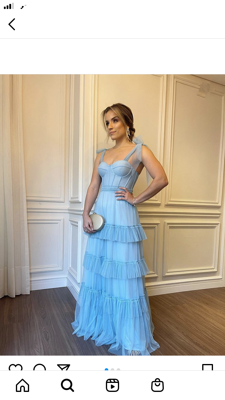 Light Blue Sleeveless A-line Prom Dress Y2744
