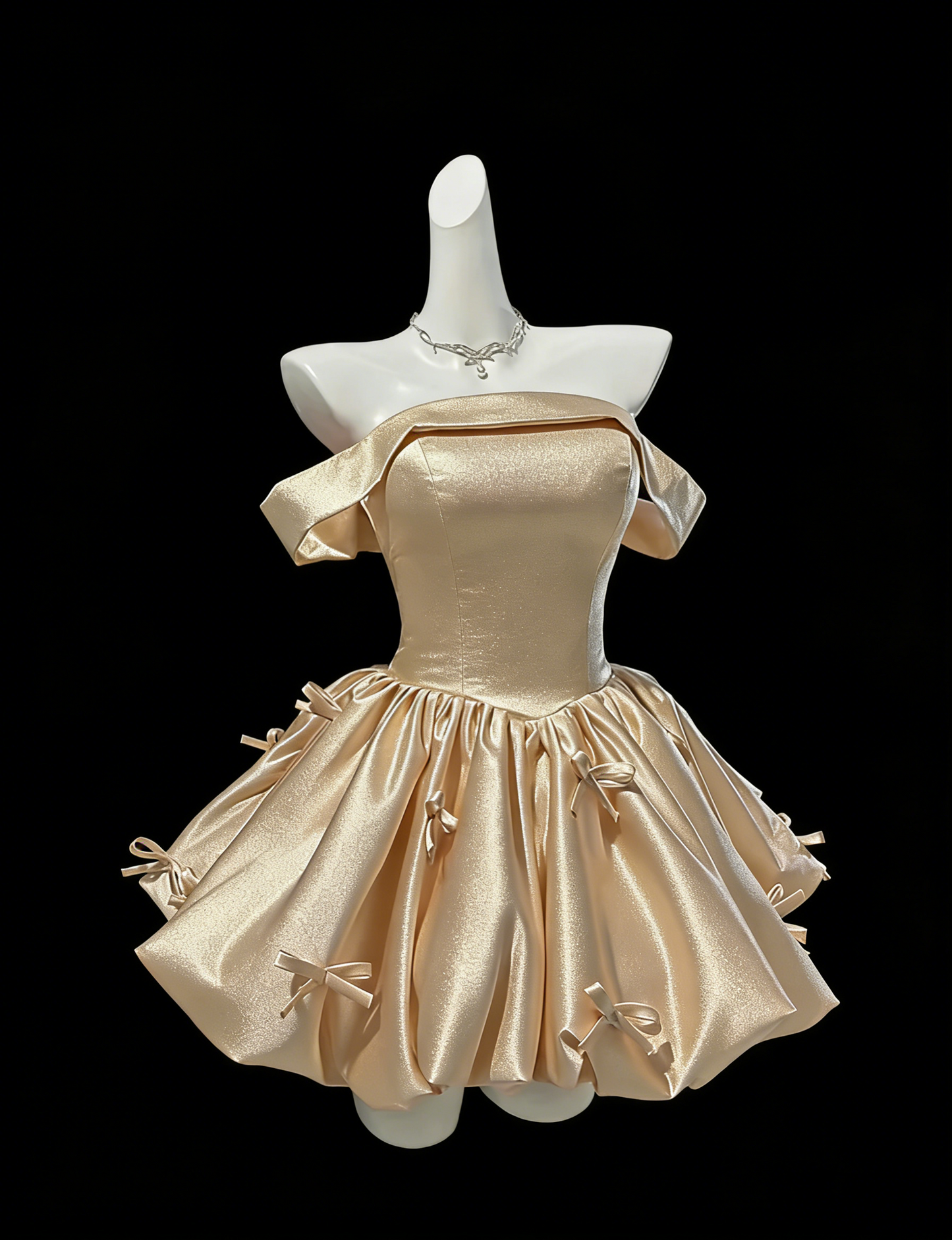 Cute Pink Strapless Satin A Line Homecoming Dress Formal Birthday Outfits With Bow SP1656