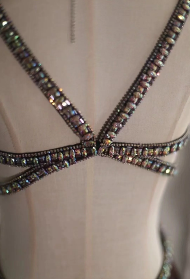 Sexy Burgundy Satin Beaded Backless Long Evening Dress Prom Gown SP848