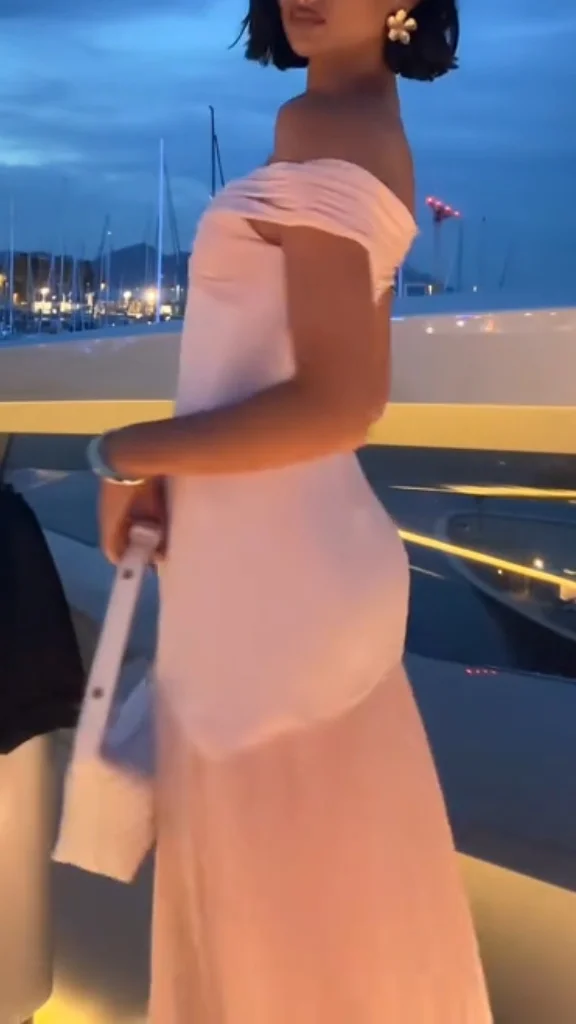 Classy Off The Shoulder Pink Chiffon Mermaid Party Dress Formal Wedding Guest Dress SP587