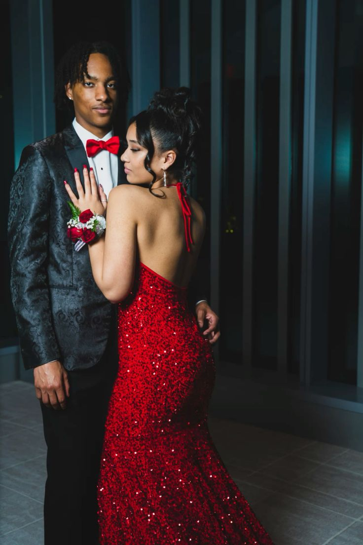 Glitter Red Sequins Mermaid Evening Dress With Train Y5567