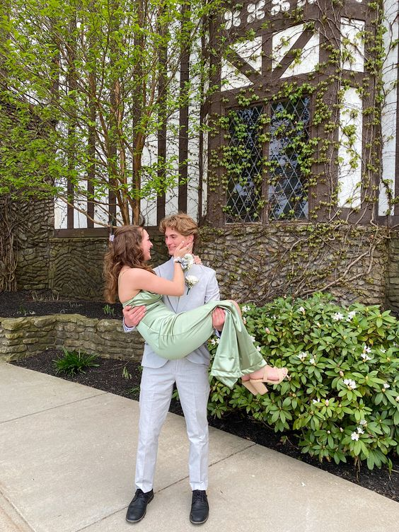 Sage Green Sheath Prom Dress,Simple Evening Dress Y6114