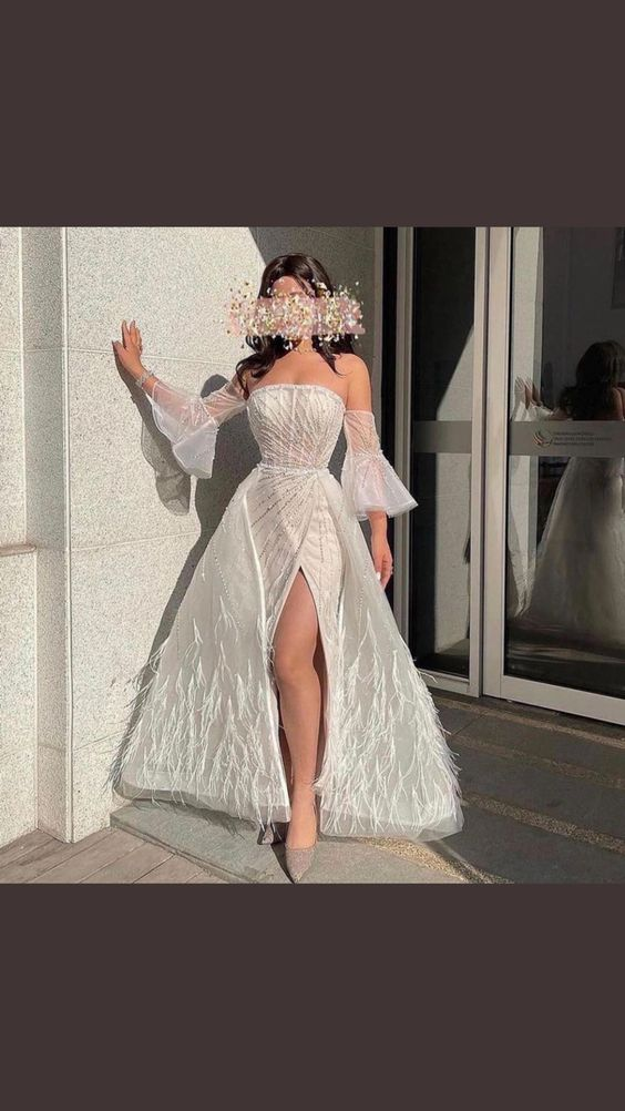 Chic A-line Strapless Prom Dress,Fashion Evening Dress Y6708