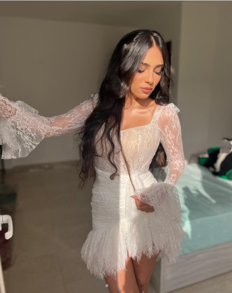 Classy White Lace Sheath Short Cocktail Dress Formal Homecoming Dress 21st Birthday Dress SP24