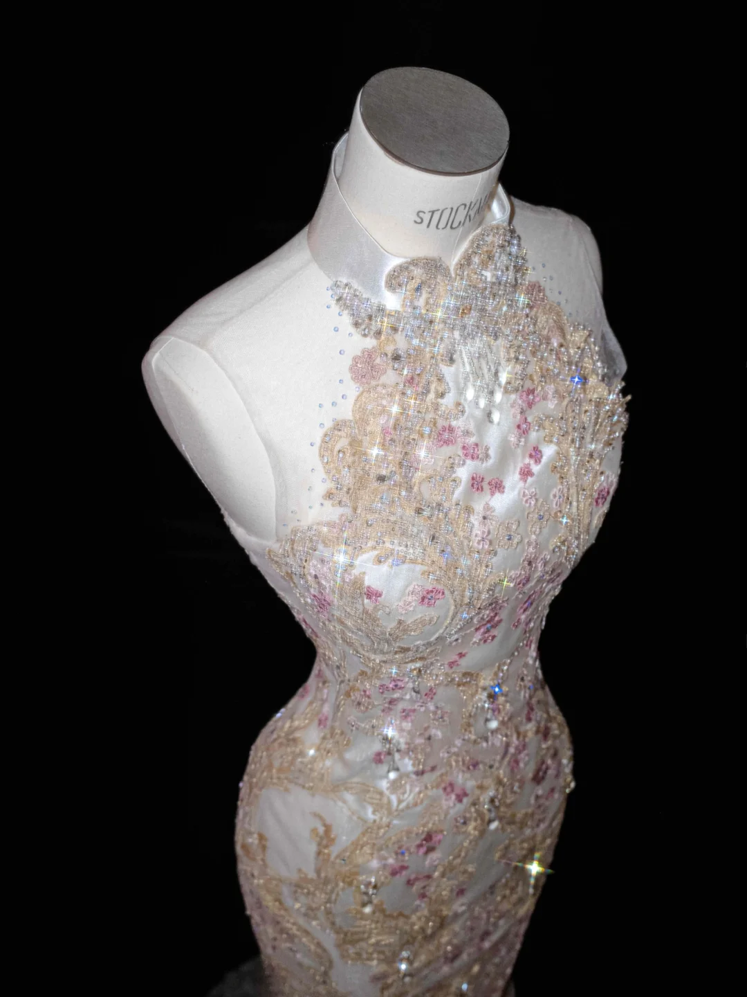 Classy Tulle Appliques Sequins Mermaid Prom Dress,Slit Formal Evening Dress Y8661