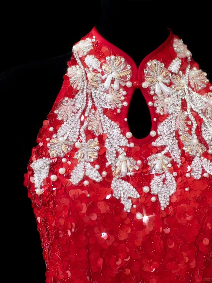 Sparkly Red Sequin A Line Short Homecoming Dress Birthday Dress Y9659