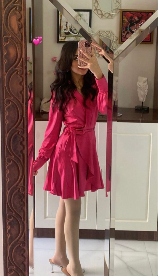 Elegant A-line Long Sleeves Party Dress,Chic Homecoming Dress Y5678