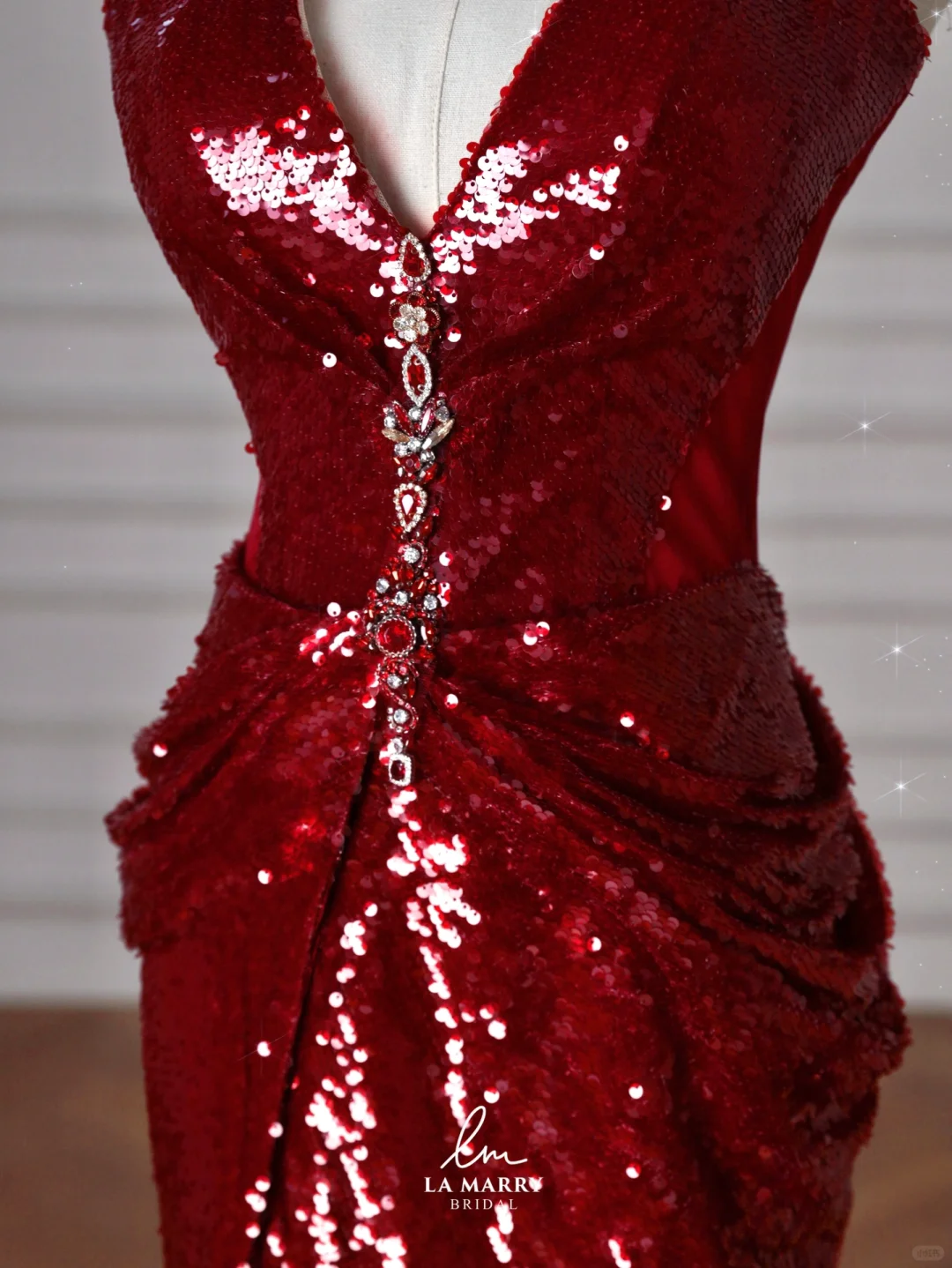Sexy Burgundy Sequins Halter V Neck Evening Dress,Backless Mermaid Evening Dress Y8628