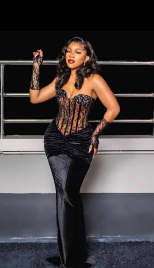 Vintage Black Mermaid Evening Dress,Black Dinner Dress Y6679
