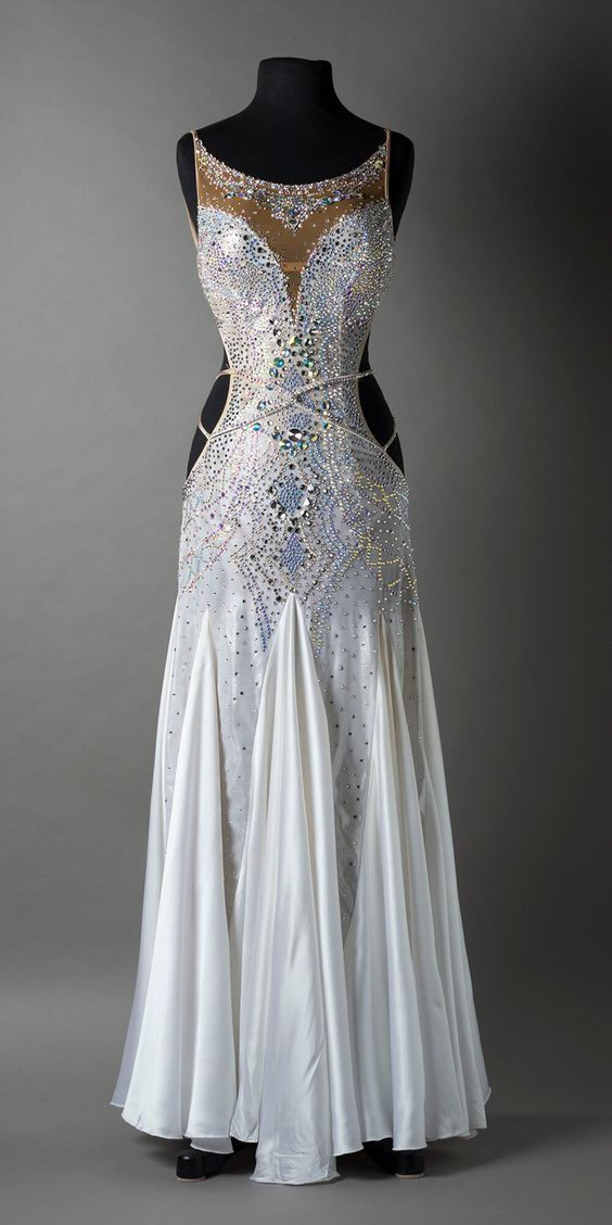 Gorgeous Spaghetti Straps Satin Beaded Mermaid Prom Dress Backless Long Party Gown SP380
