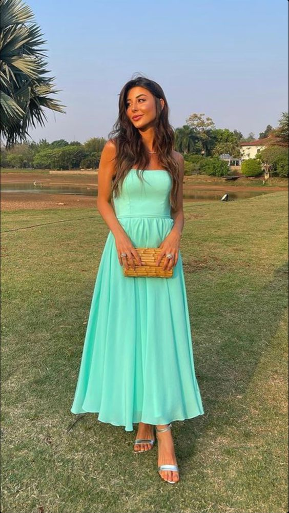 Simple A-line Sleeveless Prom Dress,Graduation Dress Y5909