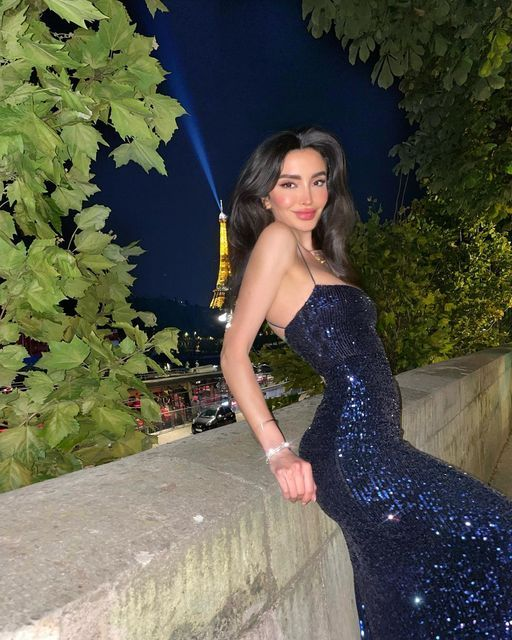 Glitter Navy Blue Sequins Long Evening Dress,Sparkly Dress Y2945