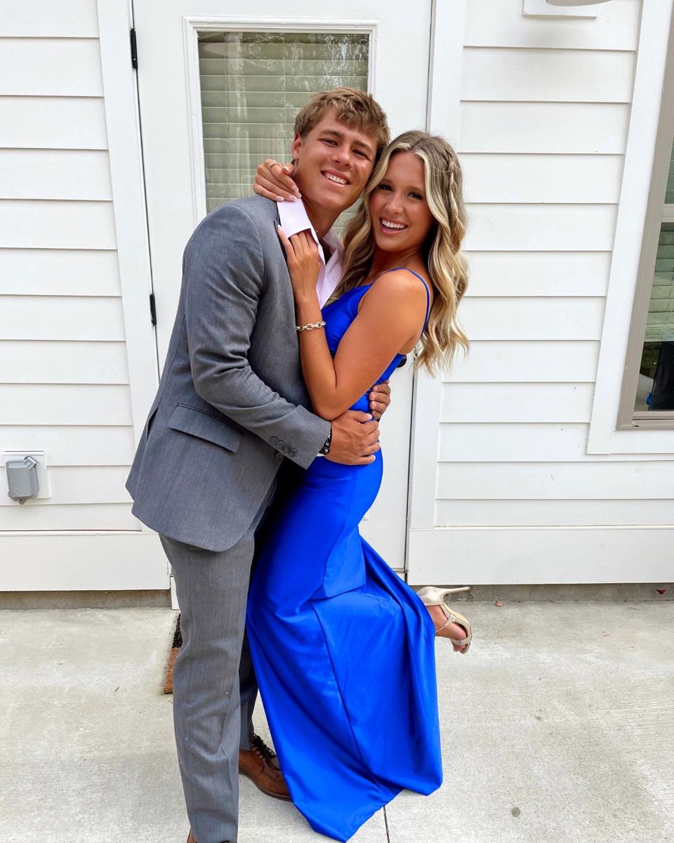 Elegant Royal Blue Sheath Prom Dress,Royal Blue Evening Dress Y5445