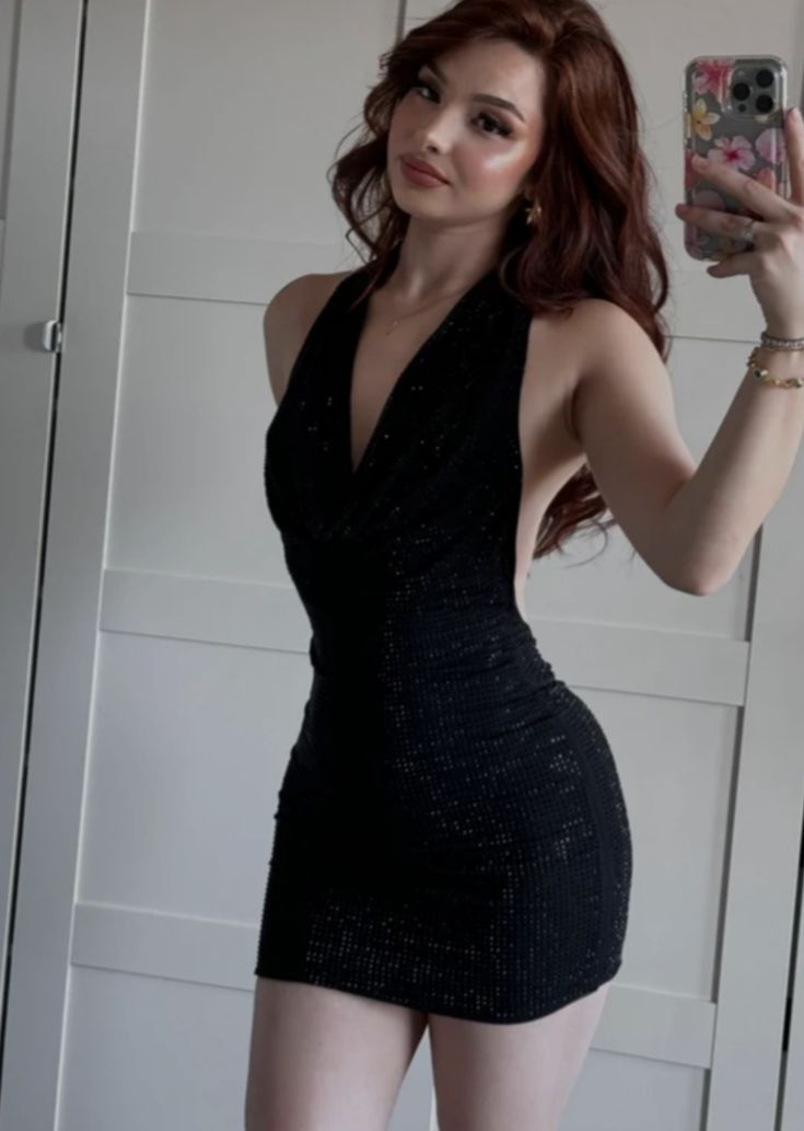 Sexy Black Halter V Neck Satin Sheath Cocktail Dress Formal Graduation Homecoming Dress SP154