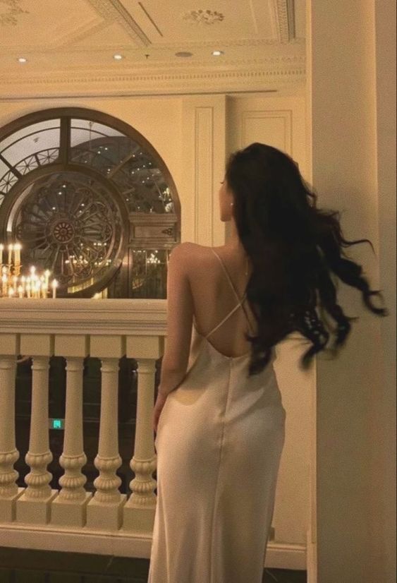 Silk Satin Cross Back Long Evening Dress Sexy Evening Gown Y717
