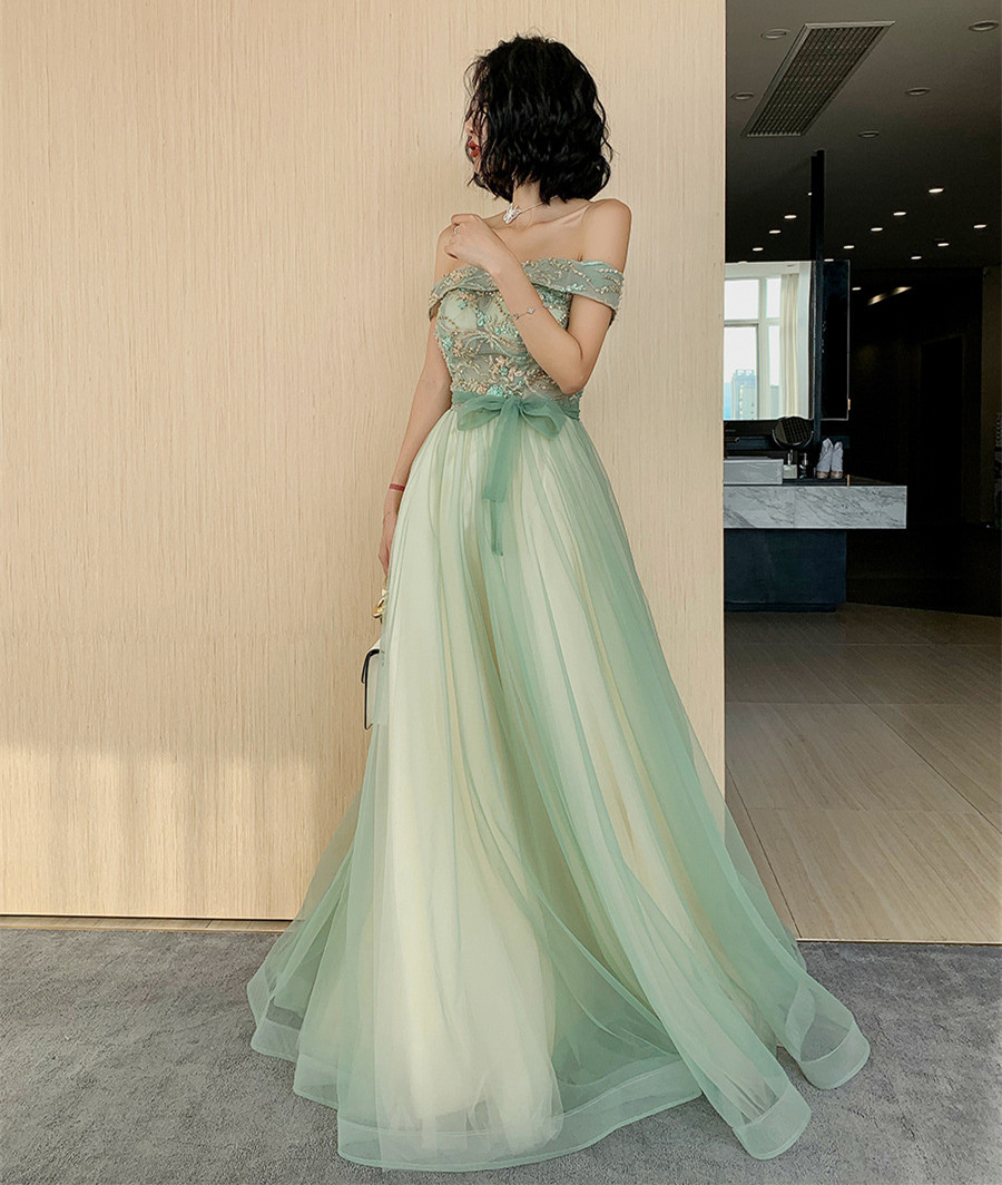 Off the Shoulder Long Formal Occasion Dress Evening Dress Y620
