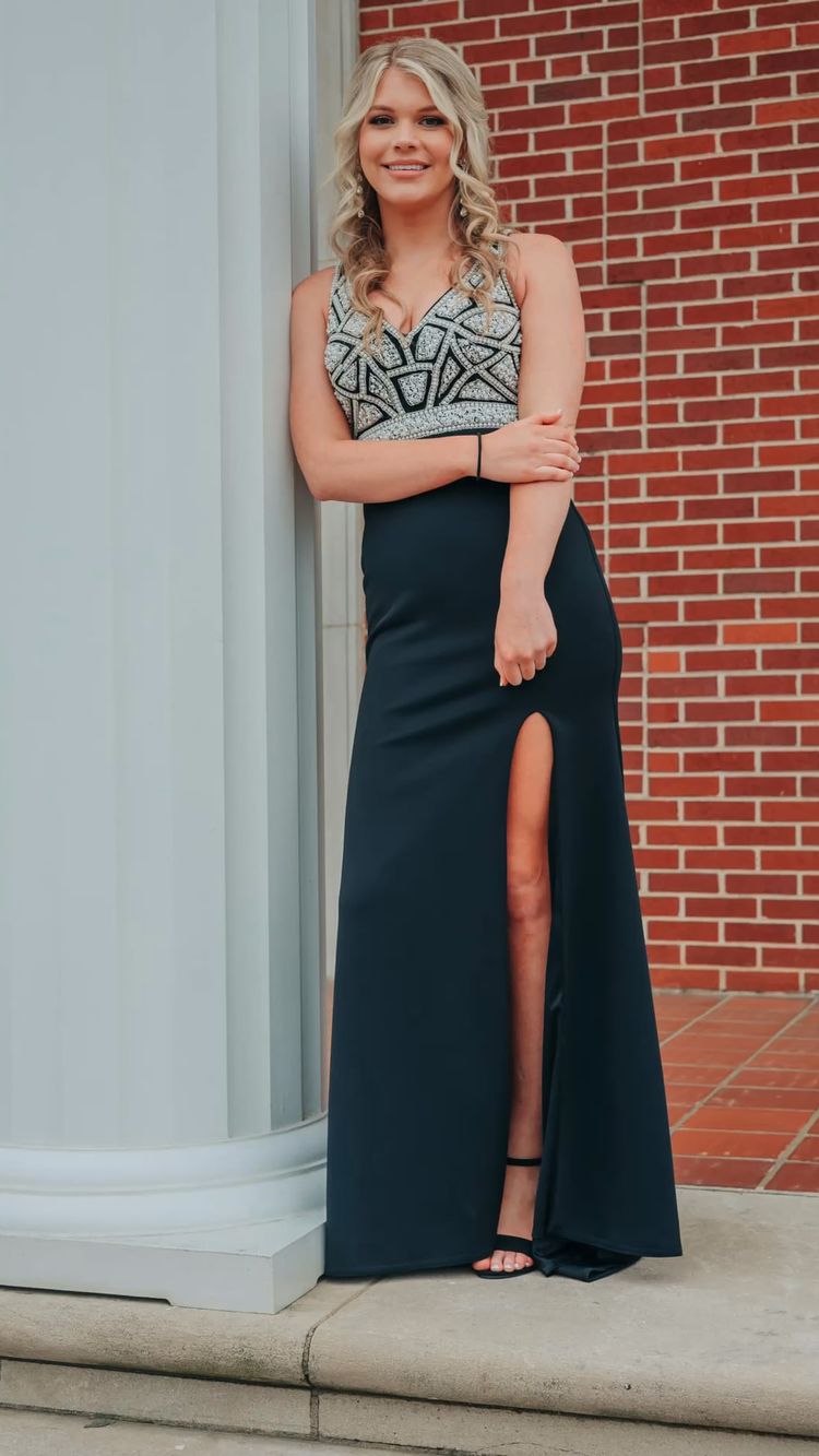 Elegant Mermaid V Neck Prom Dress,Charming Senior Prom Gown Y1101