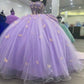 Quinceanera Dresses With 3D Butterflies Sweet 16 Gowns Ball Gown Y1870