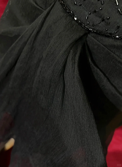 Sexy Black Spaghetti Straps Chiffon Beaded Short Graduation Homecoming Dress,Mini Prom Dress SP2903