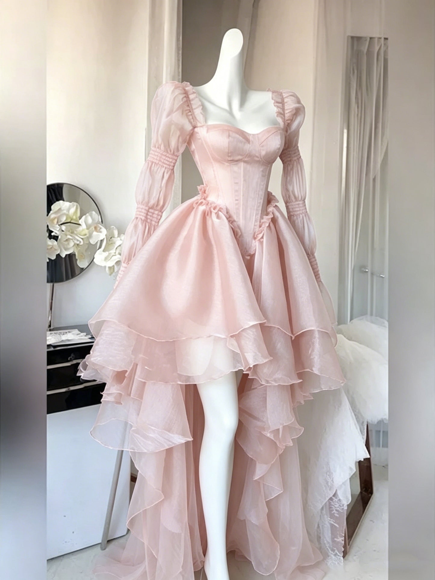 Spring Summer Vintage Style Off Shoulder Navy Blue Party Dress Women Elegant Princess Dress Y4808