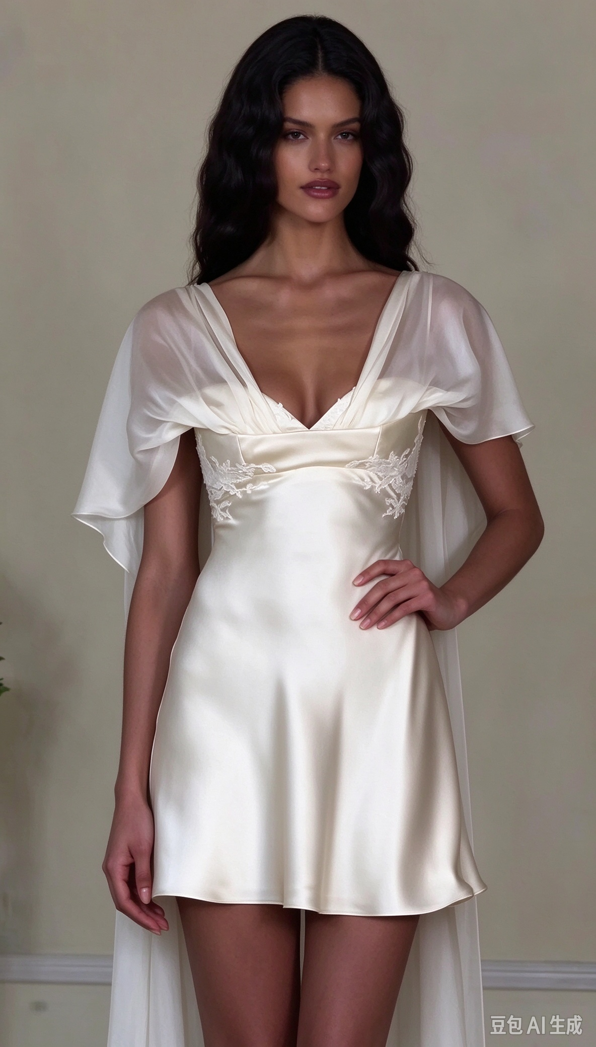 Elegant Off White Satin Appliques Short Homecoming Dress Birthday Dress SP3812