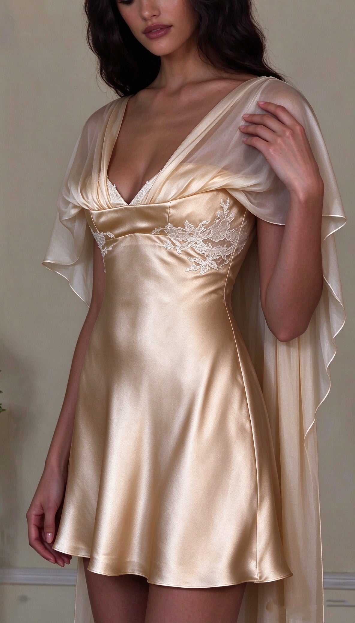 Elegant Off White Satin Appliques Short Homecoming Dress Birthday Dress SP3812