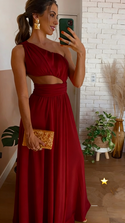 Classy Orange Sleeveless Long Prom Dress,Orange Bridesmaid Dress Y4842