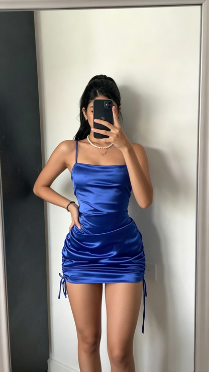 Lovely Royal Blue Bodycon Dress,Short Homecoming Dress,Sexy Mini Dress Y1854