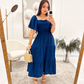 Retro Style A-line Prom Dress,Beach Dress,Vacation Dress Y5474