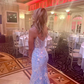 mermaid light blue long formal dress graduation dresses prom dress Y7021