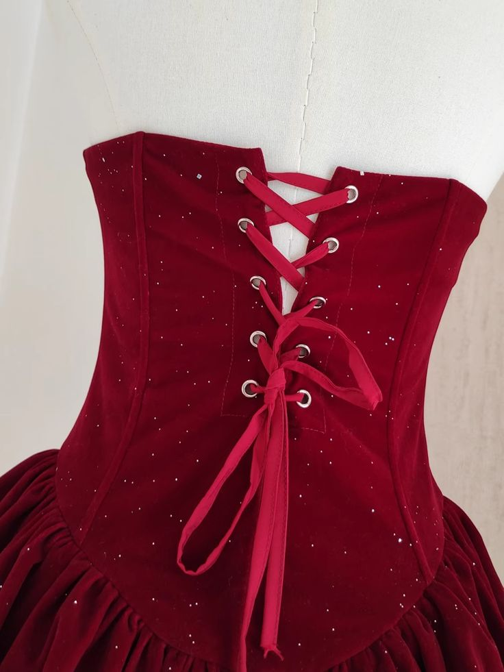 Cute A Line Strapless Burgundy Velvet Ruffles Homecoming Dress Y7972