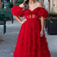 Fairytale Lavender Off the Shoulder Princess Gown,A-line Prom Dress  Y6274