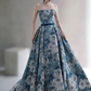 New Style Detachable Sleeve Long Prom Dress,Unique Formal Evening Dress Y6081