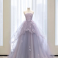 Strapless A-line Tulle Princess Dress,Chic Tulle Ball Gown  Y4498