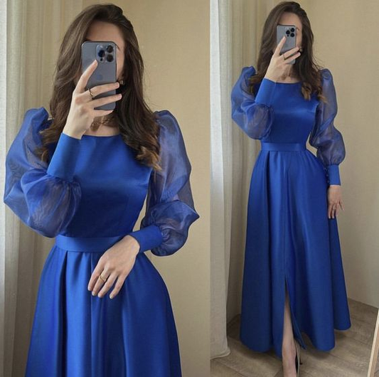 Royal Blue Evening Dresses Prom Gowns Formal Women Dress Y7102