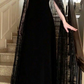 Classy Black Sheath Long Evening Dress,Black Evening Gown  Y7144