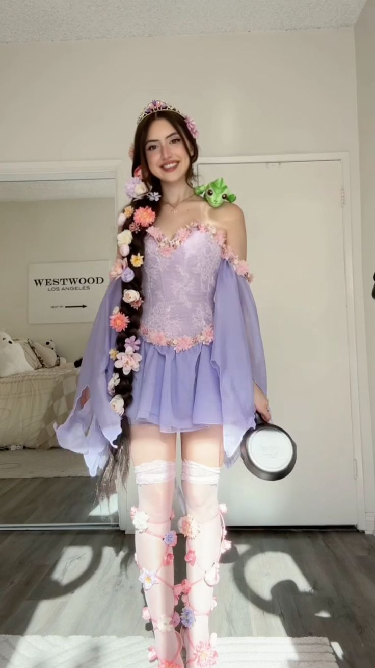 Pretty Lavender Chiffon Lace Floral A Line Short Graduation Homecoming Dress,Off The Shoulder Mini Birthday Dress SP2786