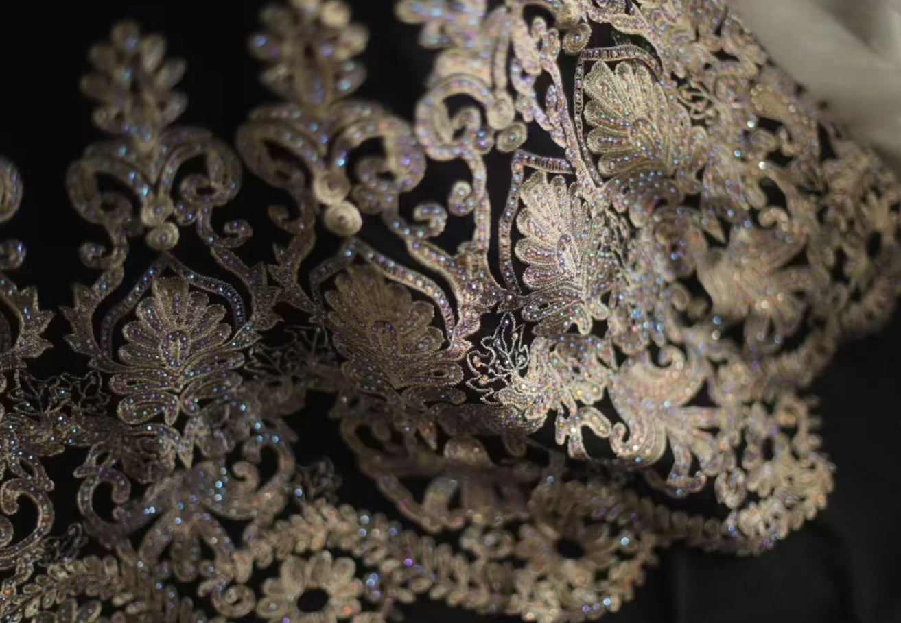 Vintage Off The Shoulder Black Satin Appliques Beaded Mermaid Long Party Dress Prom Gown SP1262