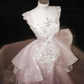 Glamorous Lavender Tulle Beaded Mermaid Prom Dress,Formal Evening Dress Y8669