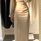 Vintage Sheath Long Sleeves Prom Dress,Formal Dress Y5351