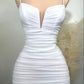 Cute White Straps Homecoming Dress,Sexy Bodycon Dress Y1917