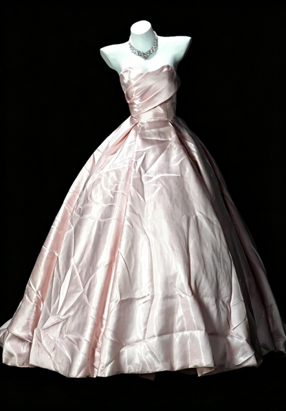 Charming Pink Ball Gown Strapless Satin Sweet 16 Dress SP3191