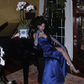 Elegant Blue Satin Long Evening Dress,Pageant Dress Y2621