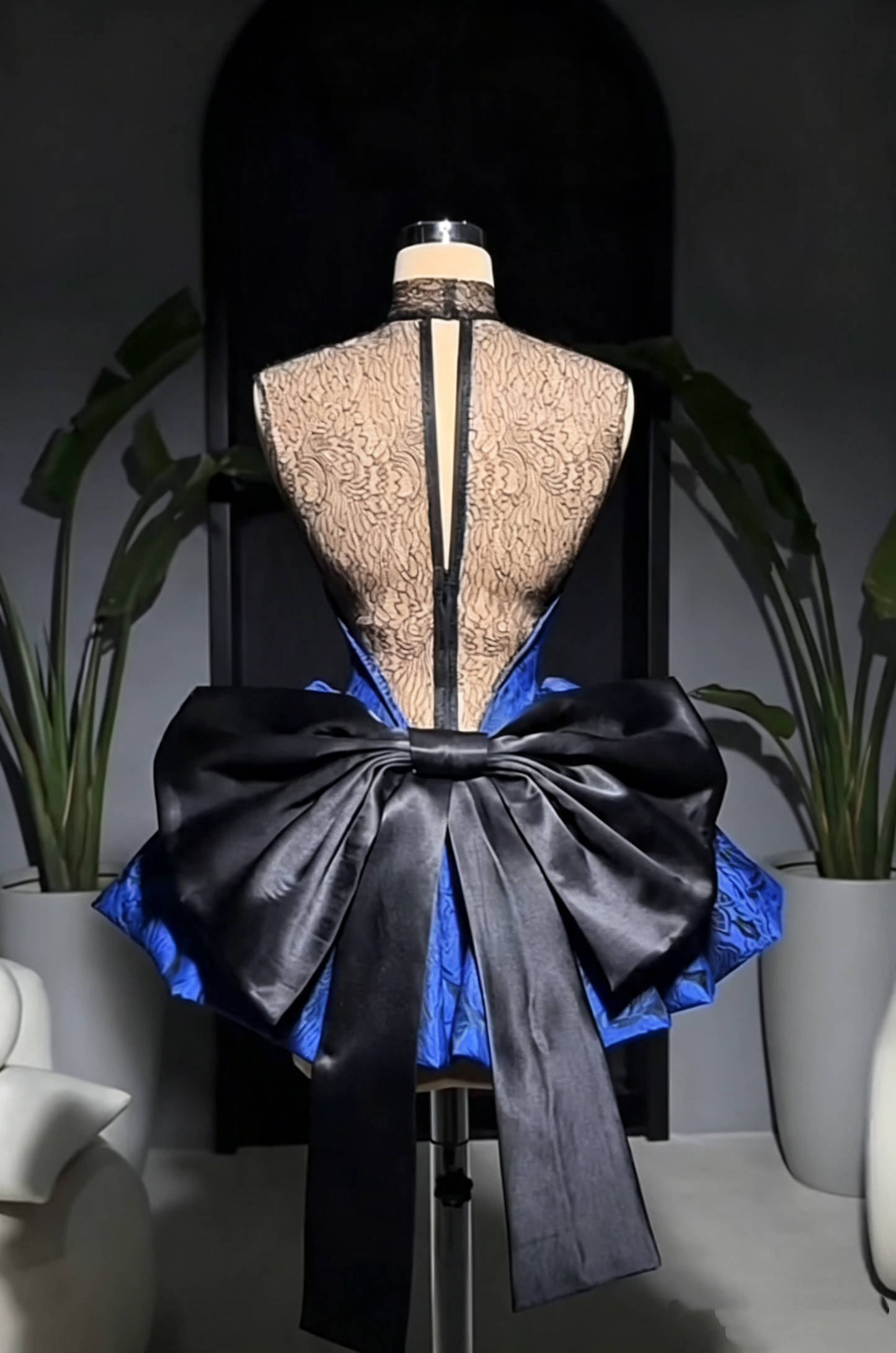 Vintage Blue Lace Satin Print Floral A Line Short 6th Grade Homecoming Dress,Mini Prom Dress SP3267