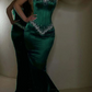 Elegant  Black Beading Mermaid Prom Dress Eveing Dress  Y7673